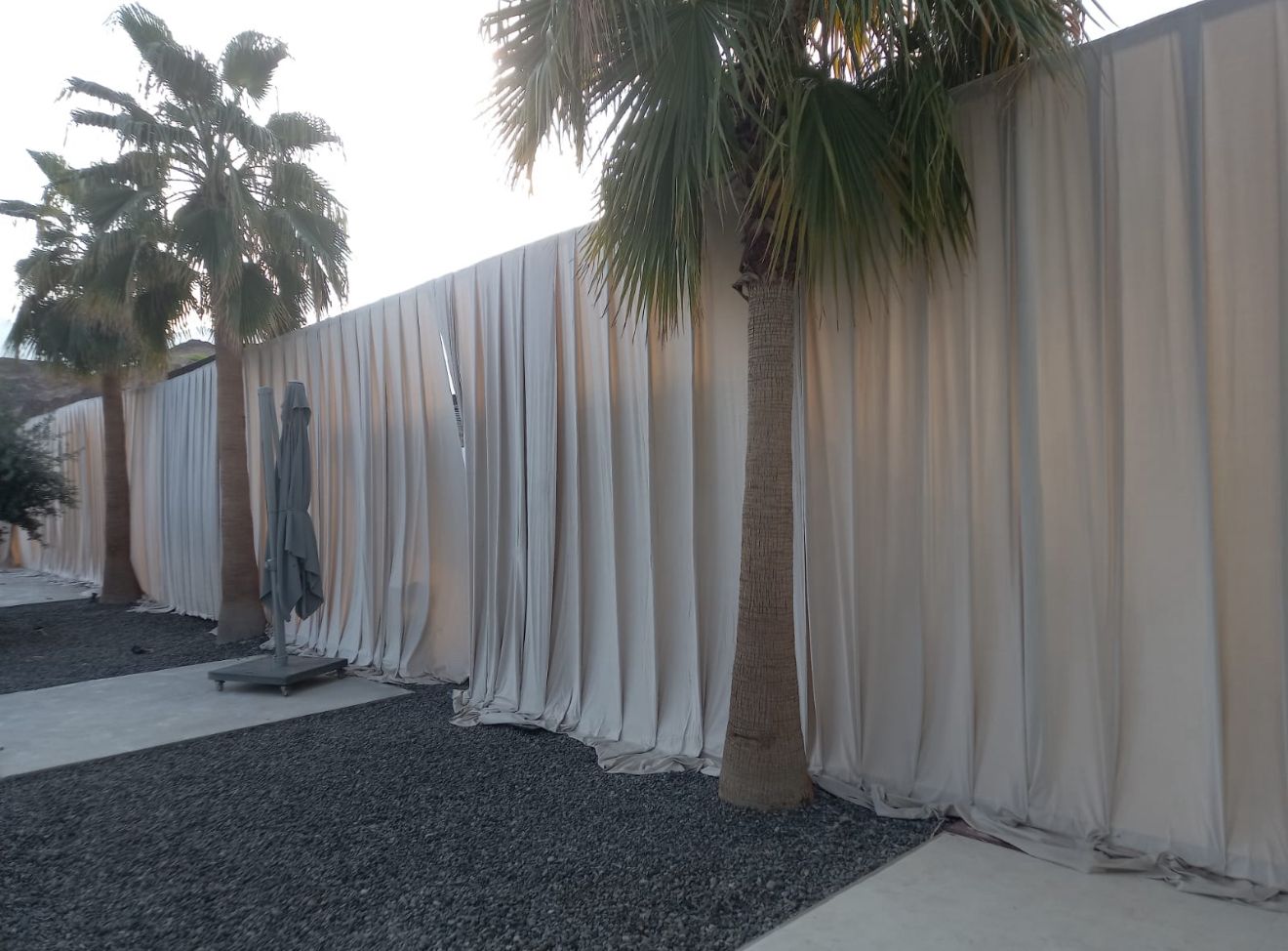 Luxury curtain draping